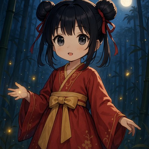 草莓视频动漫-月下汉服少女